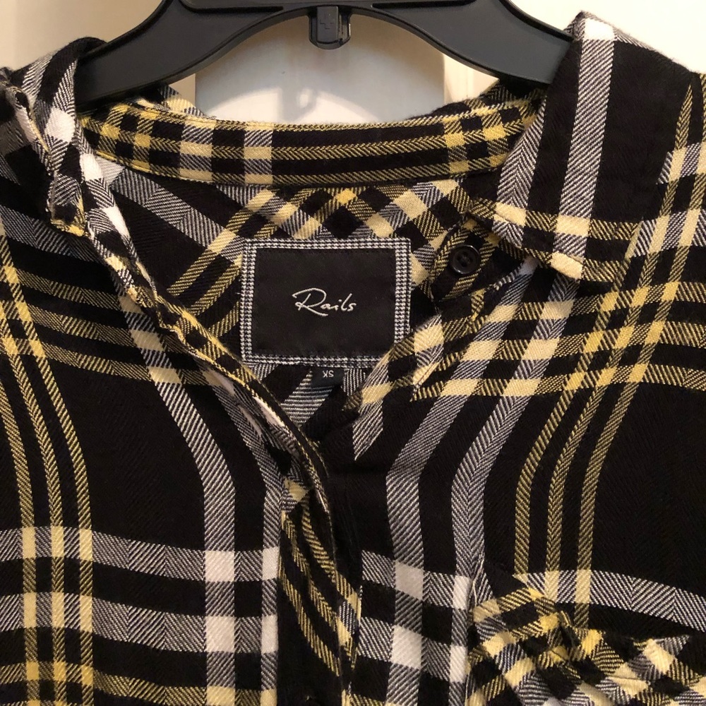 Rails plaid button down shirt.